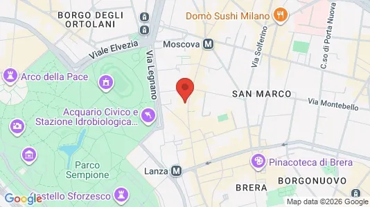 Apartments for rent i Milano Zona 1 - Centro storico - kort over placeringen