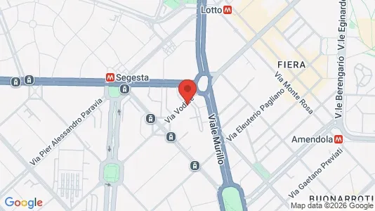 Apartments for rent i Milano Zona 7 - Baggio, De Angeli, San Siro - kort over placeringen