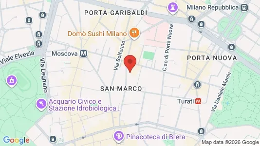 Apartments for rent i Milano Zona 1 - Centro storico - kort over placeringen