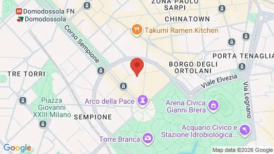 Apartments for rent i Milano Zona 1 - Centro storico - kort over placeringen