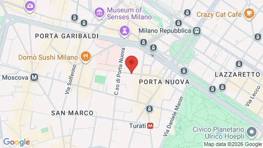 Apartments for rent i Milano Zona 1 - Centro storico - kort over placeringen