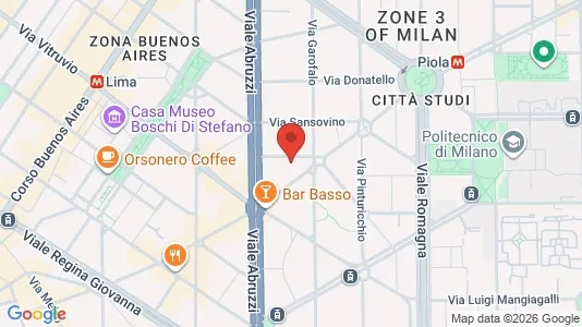 Apartments for rent i Milano Zona 3 - Porta Venezia, Città Studi, Lambrate - kort over placeringen