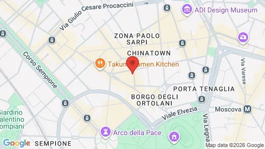 Apartments for rent i Milano Zona 1 - Centro storico - kort over placeringen