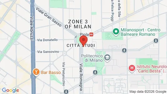 Rooms for rent i Milano Zona 3 - Porta Venezia, Città Studi, Lambrate - kort over placeringen