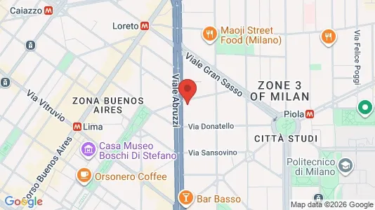 Apartments for rent i Milano Zona 3 - Porta Venezia, Città Studi, Lambrate - kort over placeringen