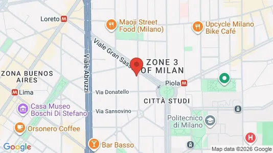 Apartments for rent i Milano Zona 3 - Porta Venezia, Città Studi, Lambrate - kort over placeringen