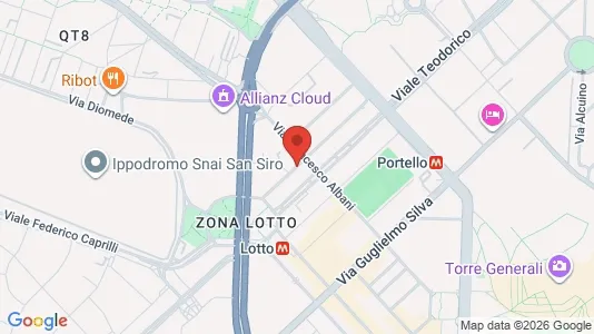 Apartments for rent i Milano Zona 7 - Baggio, De Angeli, San Siro - kort over placeringen