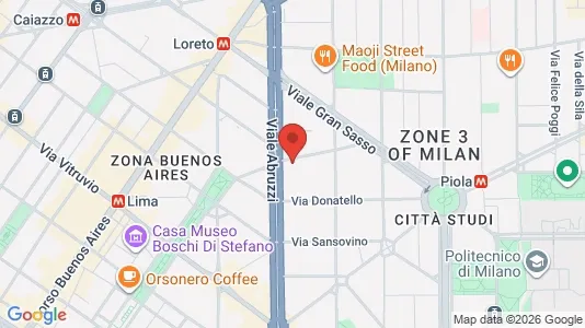 Apartments for rent i Milano Zona 3 - Porta Venezia, Città Studi, Lambrate - kort over placeringen