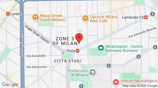 Rooms for rent i Milano Zona 3 - Porta Venezia, Città Studi, Lambrate - kort over placeringen