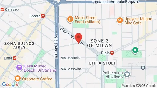 Apartments for rent i Milano Zona 3 - Porta Venezia, Città Studi, Lambrate - kort over placeringen