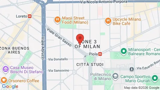 Rooms for rent i Milano Zona 3 - Porta Venezia, Città Studi, Lambrate - kort over placeringen