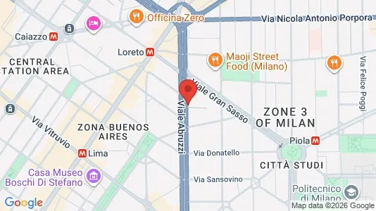 Rooms for rent i Milano Zona 3 - Porta Venezia, Città Studi, Lambrate - kort over placeringen