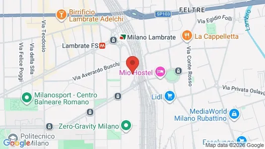 Apartments for rent i Milano Zona 3 - Porta Venezia, Città Studi, Lambrate - kort over placeringen
