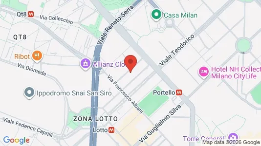 Apartments for rent i Milano Zona 7 - Baggio, De Angeli, San Siro - kort over placeringen