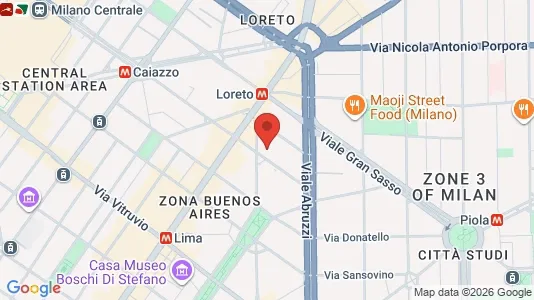 Apartments for rent i Milano Zona 3 - Porta Venezia, Città Studi, Lambrate - kort over placeringen