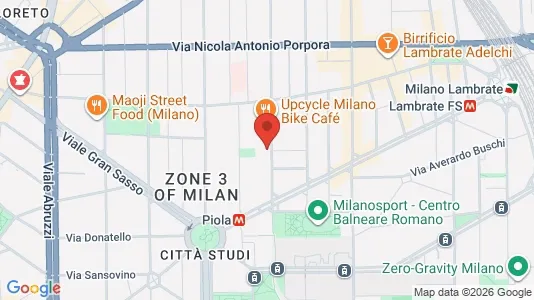 Apartments for rent i Milano Zona 3 - Porta Venezia, Città Studi, Lambrate - kort over placeringen