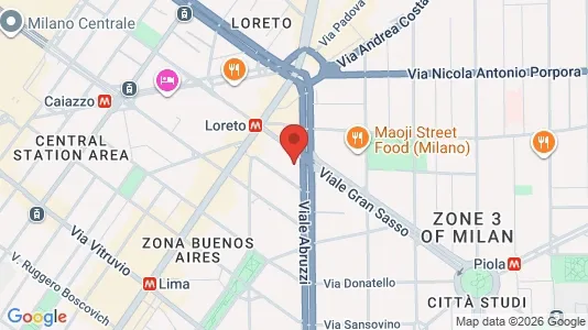 Rooms for rent i Milano Zona 3 - Porta Venezia, Città Studi, Lambrate - kort over placeringen