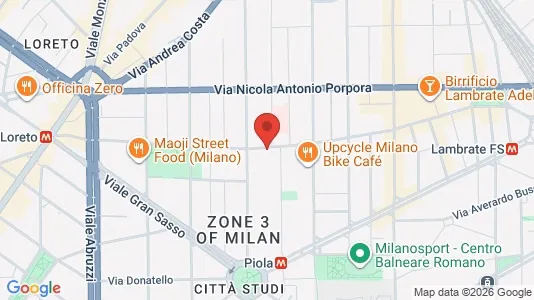 Apartments for rent i Milano Zona 3 - Porta Venezia, Città Studi, Lambrate - kort over placeringen