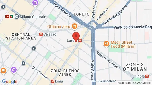 Apartments for rent i Milano Zona 2 - Stazione Centrale, Gorla, Turro, Greco, Crescenzago - kort over placeringen
