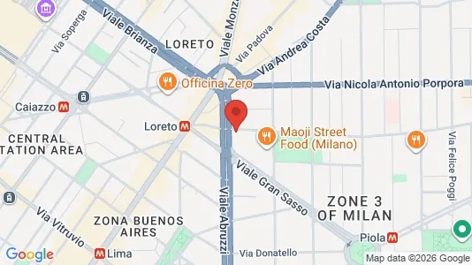 Apartments for rent i Milano Zona 3 - Porta Venezia, Città Studi, Lambrate - kort over placeringen