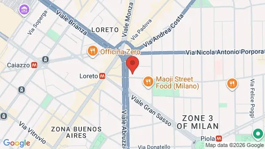 Apartments for rent i Milano Zona 3 - Porta Venezia, Città Studi, Lambrate - kort over placeringen