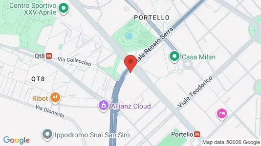 Apartments for rent i Milano Zona 7 - Baggio, De Angeli, San Siro - kort over placeringen