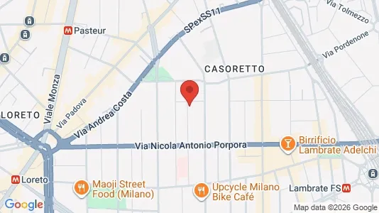 Apartments for rent i Milano Zona 3 - Porta Venezia, Città Studi, Lambrate - kort over placeringen