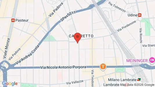 Apartments for rent i Milano Zona 3 - Porta Venezia, Città Studi, Lambrate - kort over placeringen