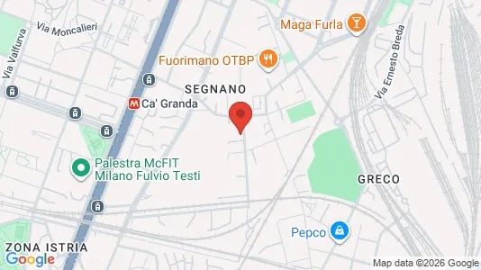 Apartments for rent i Milano Zona 2 - Stazione Centrale, Gorla, Turro, Greco, Crescenzago - kort over placeringen