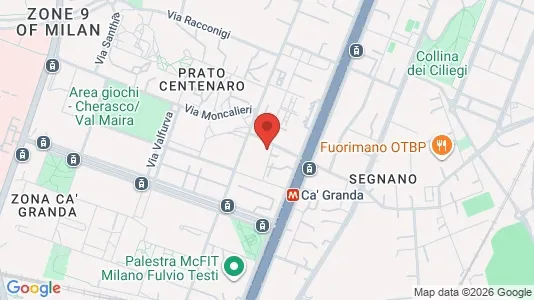 Apartments for rent i Milano Zona 9 - Porta Garibaldi, Niguarda - kort over placeringen