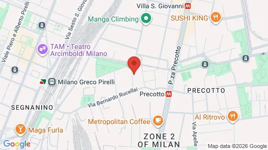 Apartments for rent i Milano Zona 2 - Stazione Centrale, Gorla, Turro, Greco, Crescenzago - kort over placeringen