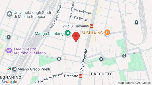 Apartments for rent i Milano Zona 2 - Stazione Centrale, Gorla, Turro, Greco, Crescenzago - kort over placeringen