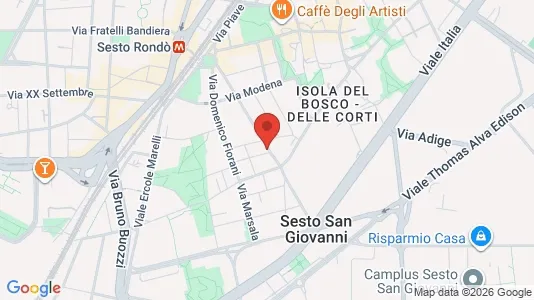 Rooms for rent i Sesto San Giovanni - kort over placeringen