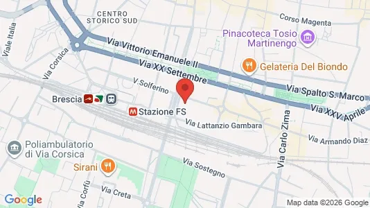 Rooms for rent i Brescia - kort over placeringen