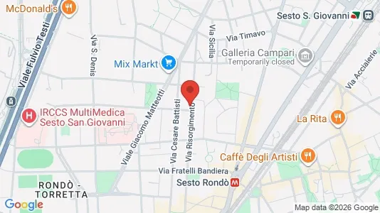 Rooms for rent i Sesto San Giovanni - kort over placeringen