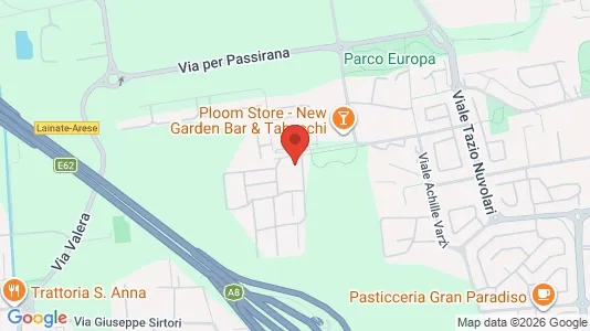 Apartments for rent i Arese - kort over placeringen
