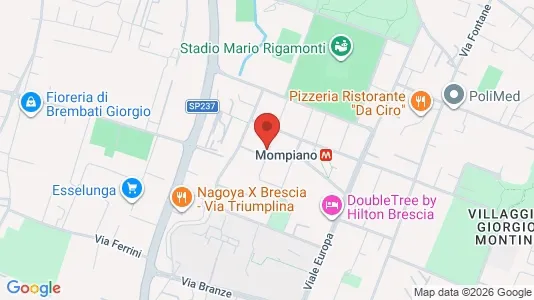 Rooms for rent i Brescia - kort over placeringen