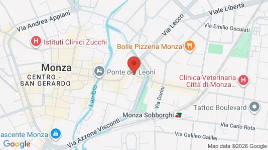 Apartments for rent i Monza - kort over placeringen
