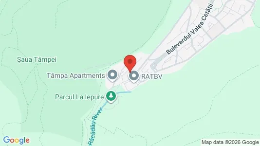 Apartments for rent i Braşov - kort over placeringen