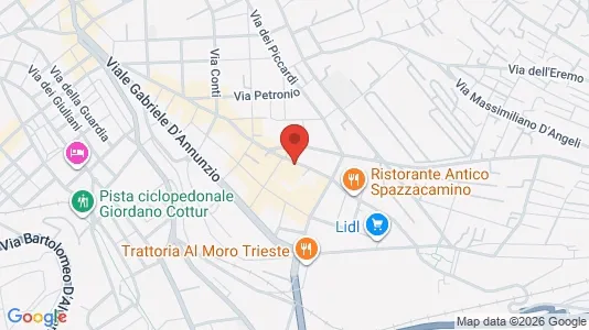 Apartments for rent i Trieste - kort over placeringen