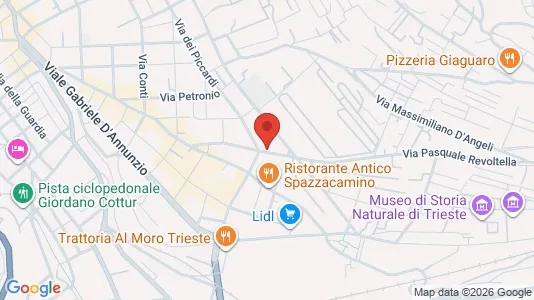 Apartments for rent i Trieste - kort over placeringen