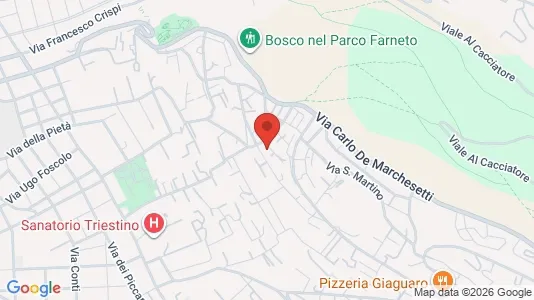 Apartments for rent i Trieste - kort over placeringen