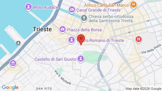 Apartments for rent i Trieste - kort over placeringen