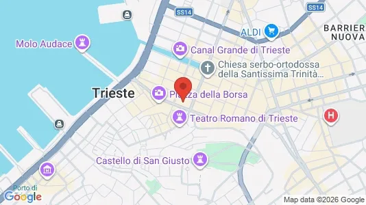 Apartments for rent i Trieste - kort over placeringen