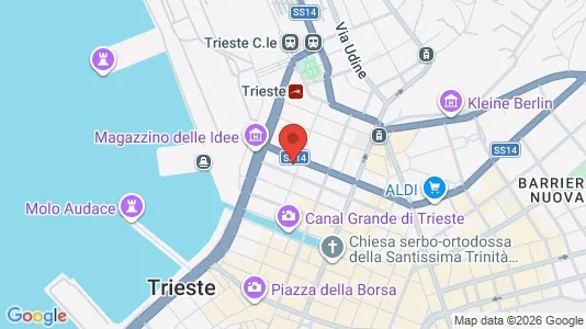 Apartments for rent i Trieste - kort over placeringen