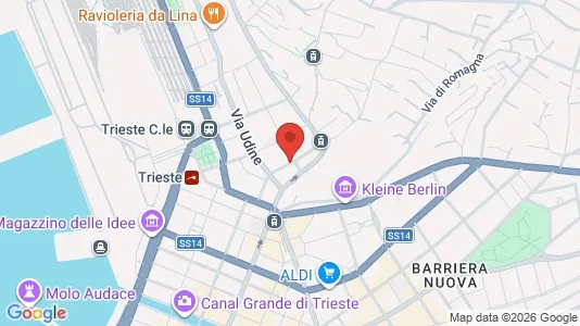Apartments for rent i Trieste - kort over placeringen