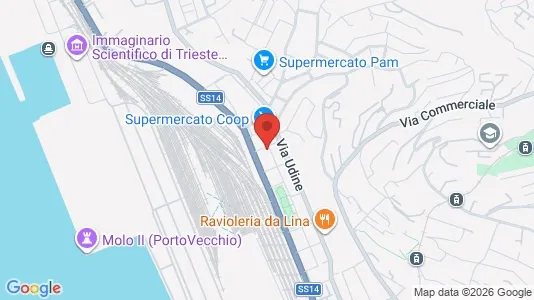 Apartments for rent i Trieste - kort over placeringen