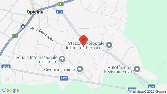 Apartments for rent i Trieste - kort over placeringen