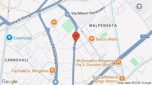 Apartments for rent i Bergamo - kort over placeringen