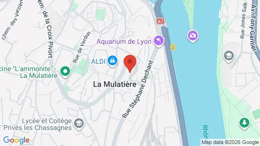 Apartments for rent i Lyon - kort over placeringen
